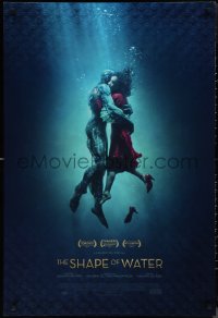 1k1410 SHAPE OF WATER style B int'l DS 1sh 2017 Guillermo del Toro, Doug Jones as the Amphibian Man!
