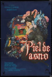1k0609 DONKEY SKIN Spanish 1971 Jacques Demy's Peau d'ane, cool different fairytale art!