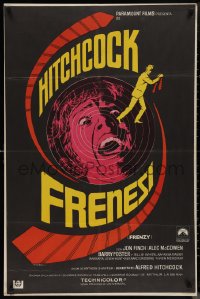 1k0617 FRENZY Spanish 1972 Anthony Shaffer, Alfred Hitchcock's shocking masterpiece, Mac art, rare!