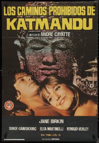 1k0645 PLEASURE PIT Spanish 1970 Andre Cayatte's Les Chemins de Katmandou, Jane Birkin, Ferracci!