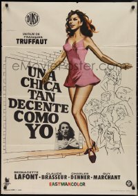 1k0650 SUCH A GORGEOUS KID LIKE ME Spanish 1973 Francois Truffaut, Bernadette Lafont, ultra rare!
