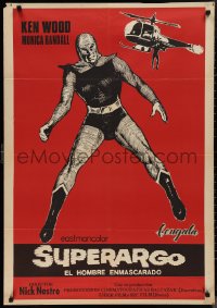 1k0651 SUPERARGO VS. DIABOLICUS Spanish R1978 completely different art of masked hero, ultra rare!