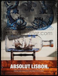 1k0130 ABSOLUT VODKA 24x32 advertising poster 1994 Lisbon, ship in bottle by Graham Ford!