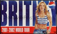 1k0088 BRITNEY SPEARS 21x36 music poster 2001 sexy image on tour with a bottle of Pepsi!