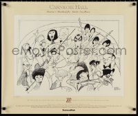 1k0174 CARNEGIE HALL 24x29 special poster 1991 Al Hirschfeld art of The Beatles, Sinatra and more!