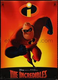 1k0189 INCREDIBLES 2-sided 27x37 special poster 2004 Disney/Pixar sci-fi superhero family in action!