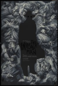 1k0055 INVISIBLE MAN #121/150 24x36 art print 2018 Mondo, art by Burton, Universal, variant edition!