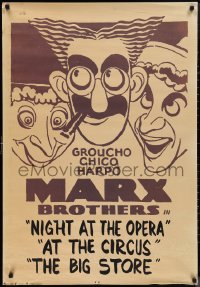 1k0203 NIGHT AT THE OPERA/AT THE CIRCUS/BIG STORE 28x40 special poster 1950s different!