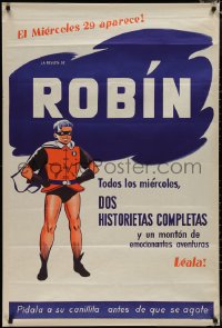 1k0154 ROBIN THE BOY WONDER 29x44 Argentinean advertising poster 1950 Batman's sidekick!