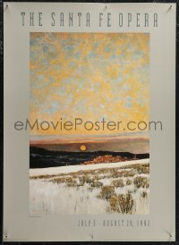 1k0213 SANTA FE OPERA 18x25 special poster 1992 Eric Sloane art of sunrise over desert!