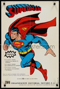 1k0157 SUPERMAN 13x19 Spanish advertising poster 1979 promoting items available with coupons!
