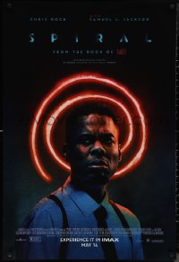 1k1434 SPIRAL: FROM THE BOOK OF SAW advance DS 1sh 2021 Chris Rock, Samuel Jackson, horror spin-off!