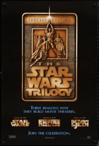 1k1444 STAR WARS TRILOGY style F 1sh 1997 George Lucas, Empire Strikes Back, Return of the Jedi!