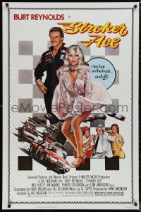 1k1456 STROKER ACE 1sh 1983 car racing art of Burt Reynolds & sexy Loni Anderson by Drew Struzan!