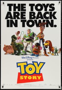 1k1473 TOY STORY DS 1sh 1995 Disney & Pixar cartoon, great images of Buzz Lightyear, Woody & cast!