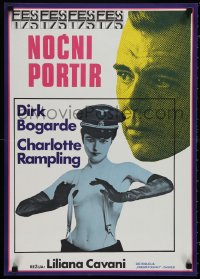 1k0567 NIGHT PORTER Yugoslavian 19x27 1975 Il Portiere di notte, Dirk Bogarde, Charlotte Rampling!