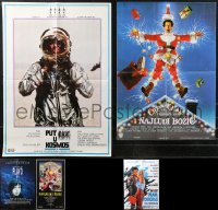 1m0819 LOT OF 9 FORMERLY FOLDED YUGOSLAVIAN POSTERS 1970s-1990s a variety of cool movie images!