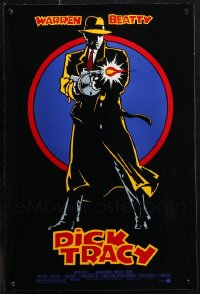1m0805 LOT OF 12 UNFOLDED 17x24 DICK TRACY SPECIAL POSTERS 1990 art of Warren Beatty w/ Tommy gun!