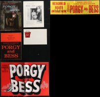 1m0450 LOT OF 6 PORGY & BESS MOVIE PROMO ITEMS 1959 Sidney Poitier, Dorothy Dandridge, cool!