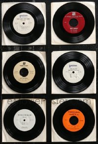 1m0614 LOT OF 6 33 1/3 & 45 RPM RADIO SPOT RECORDS 1970s commercials from a variety of movies!