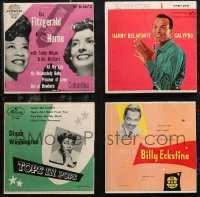1m0617 LOT OF 4 BLACK AFRICAN AMERICAN 45 RPM RECORDS 1950s Fitzgerald, Belafonte, Horne, Eckstine!