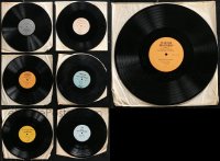 1m0475 LOT OF 13 33 1/3 RPM RADIO SPOT RECORDS 1960s commercials for a variety of different movies!