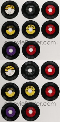 1m0610 LOT OF 8 45 RPM RECORDS 1950s singles from a variety of different musicians!
