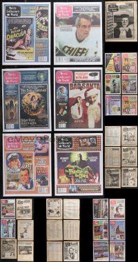 1m0492 LOT OF 37 MOVIE COLLECTOR'S WORLD MOVIE MAGAZINES 1980s-2010s ads of vintage movie posters!