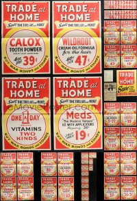 1m0423 LOT OF 40 TRADE AT HOME MISCELLANEOUS ITEMS 1943 save time, tires, gas AND money!