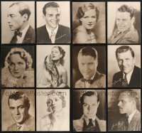 1m0375 LOT OF 20 FACSIMILE SIGNED PORTRAIT 11X14 DELUXE STILLS 1930s Buster Keaton & Dietrich!