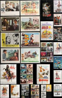 1m0427 LOT OF 74 LOBBY CARDS STILLS PRESSBOOKS & FOLDED ONE-SHEETS 1950s-1980s cool movie images!