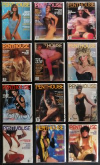 1m0503 LOT OF 12 PENTHOUSE 1982 MAGAZINES 1982 filled with sexy images & great articles!