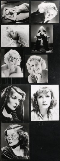 1m0379 LOT OF 9 RE-STRIKE 11X14 STILLS 1970s sexy Jean Harlow, Katharine Hepburn, Greta Garbo