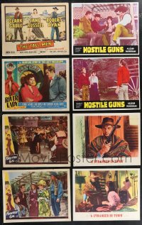 1m0275 LOT OF 22 1945-1994 COWBOY WESTERN LOBBY CARDS 1945-1994 complete & incomplete sets!