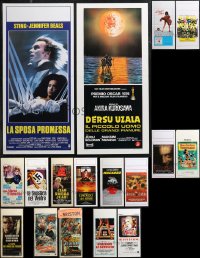 1m0742 LOT OF 23 MOSTLY FORMERLY FOLDED ITALIAN LOCANDINAS 1950s-2000s a variety of movie images!