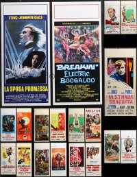 1m0744 LOT OF 21 MOSTLY FORMERLY FOLDED ITALIAN LOCANDINAS 1960s-1990s a variety of movie images!