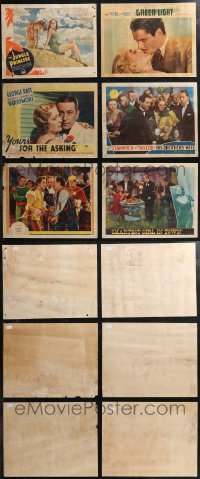 1m0310 LOT OF 6 1930S LOBBY CARDS 1930s Jungle Princess, Green Light, His Brother's Wife & more!