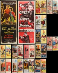 1m0767 LOT OF 28 FORMERLY FOLDED INSERTS 1940s-1970s a variety of movie images!