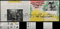 1m0420 LOT OF 2 AFRICAN QUEEN ENGLISH PRESSBOOK COVER AND CAMPAIGN SHEET 1952 Bogart, Hepburn