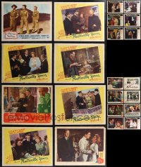 1m0272 LOT OF 22 LOBBY CARDS FROM CLAUDETTE COLBERT MOVIES 1940s-1950s incomplete sets!