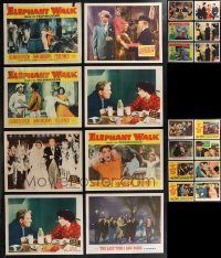 1m0271 LOT OF 22 LOBBY CARDS FROM ELIZABETH TAYLOR MOVIES 1950s-1960s incomplete sets!