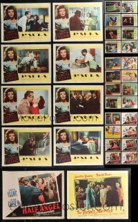 1m0239 LOT OF 42 LOBBY CARDS FROM LORETTA YOUNG MOVIES 1940s-1950s complete & incomplete sets!