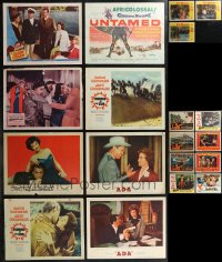 1m0236 LOT OF 43 LOBBY CARDS FROM SUSAN HAYWARD MOVIES 1940s-1960s incomplete sets!