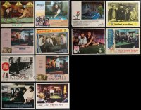 1m0290 LOT OF 12 POOL SHOT LOBBY CARDS 1950s-1980s great billiards scenes from a variety of movies!