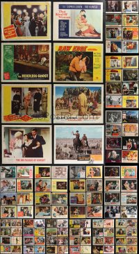 1m0205 LOT OF 122 LOBBY CARDS 1950s-1970s incomplete sets from a variety of different movies!