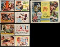 1m0300 LOT OF 9 TITLE LOBBY CARDS 1940s-1950s great images from a variety of different movies!
