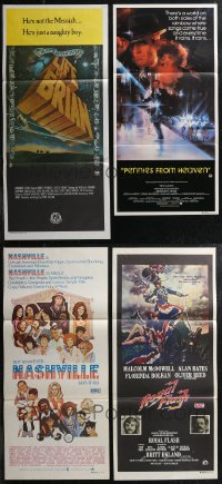 1m0372 LOT OF 4 FOLDED AUSTRALIAN DAYBILLS 1970s-1980s great images from a variety of movies!