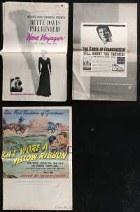 1m0352 LOT OF 3 CUT PRESSBOOKS 1940s-1950s advertising for a variety of different movies!