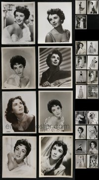 1m0535 LOT OF 27 ELIZABETH TAYLOR 8X10 STILLS 1940s-1950s great portraits of the legendary actress!