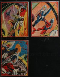 1m0411 LOT OF 3 FLASH GORDON JIGSAW PUZZLES 1951 great artwork of the sci-fi comic strip hero!